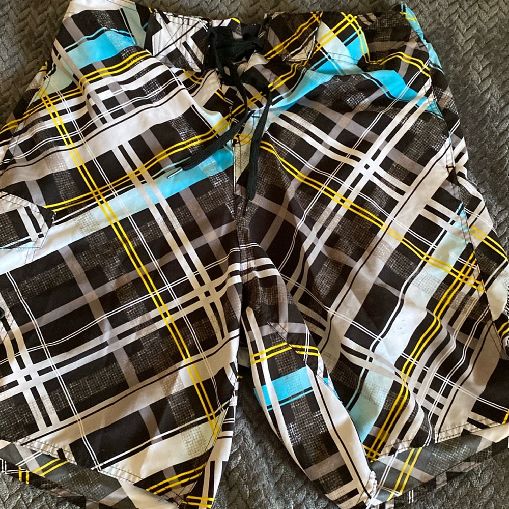 Stripy swimming trunks for any pool party